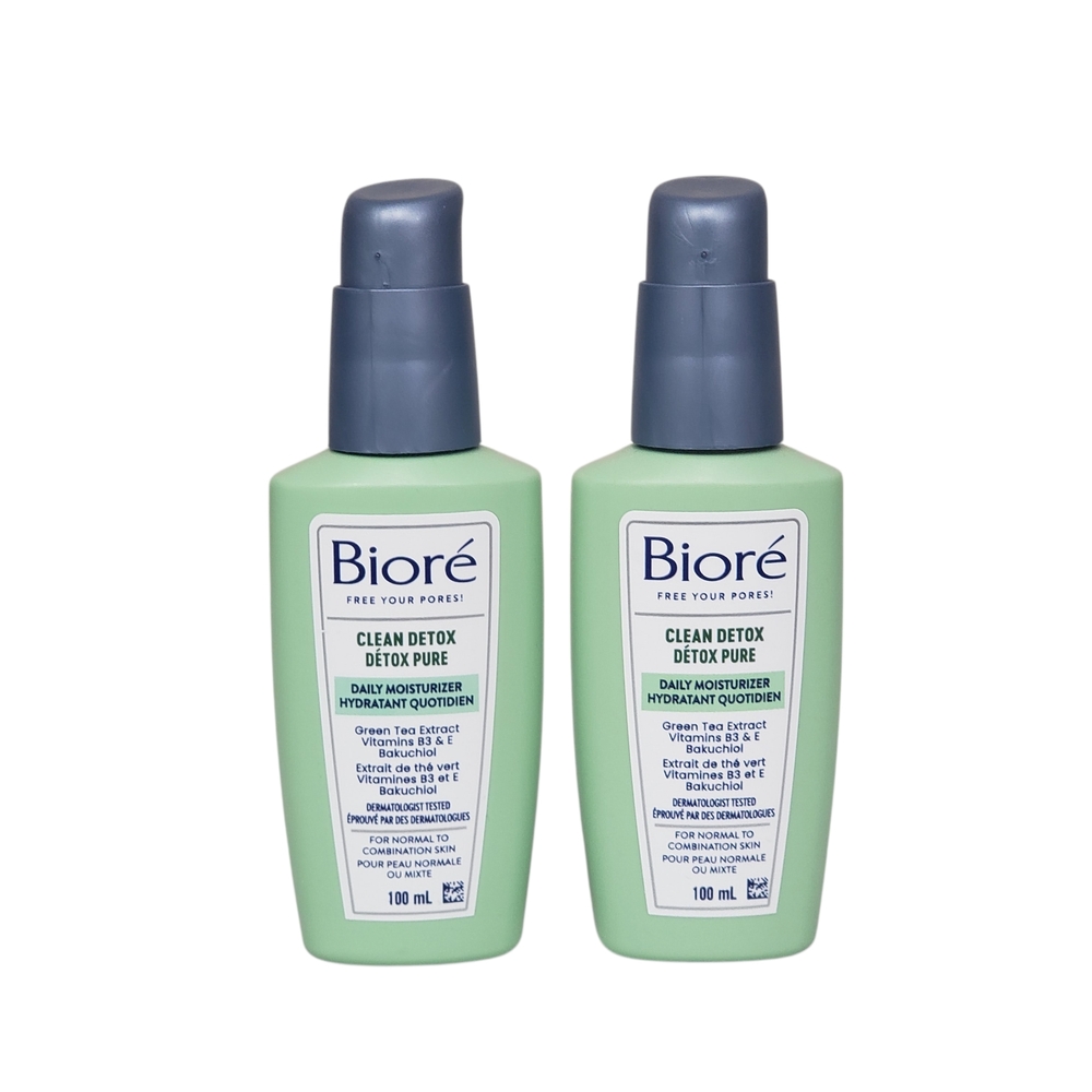 Bioré Clean Detox Daily Moisturizer - 2 X 100ml